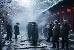 天猫团队跨界祈福，灵隐寺里‘冻’感十足，江浙沪大降温的神秘‘求雨’行动