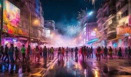 巴西全国多地闪亮之夜，电力舞会还是夜间奇观？