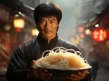 刀锋下的微笑，李连杰出院后以一碗刀削面‘面’对人生，传递健康‘面’貌