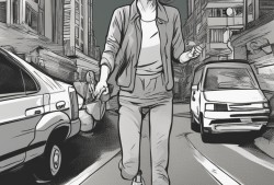 路怒症还是精神风暴？女子当街上演汽车拳打脚踢大戏