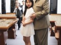 金正恩携爱女亮相，朝鲜新驱逐舰下水，父女同框萌翻全场！