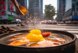 热浪来袭！郑州路面超72℃记者现场上演煎蛋烤虾大戏