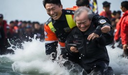 韩海警英雄舍身救中国老人，李在明暖心发声引泪奔！