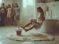 爱心矿泉水变洗脚水，女子意外摔倒引热议