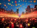 60秒直击多地国庆灯光秀，光影交错，共庆华诞