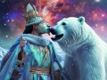 穿越时空的吻，AI特效下的秦始皇与北极熊的奇幻邂逅