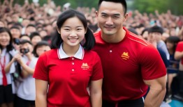 全红婵开学首日，与飞人苏炳添同框，体育界最萌身高差引爆校园热潮！