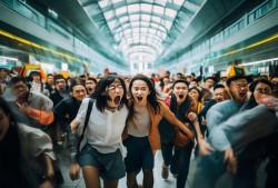 深圳北地铁站惊现踩踏？真相原来是场美丽的误会！