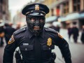 高速惊现‘恐怖面具侠’交警，这波操作，我们也是头一回见！