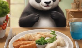 熊猫福宝，餐桌上的摇滚巨星！连耳朵都在打拍子的美食评论家