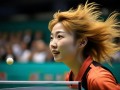 乒坛小旋风，陈熠澳门赛场遭遇韩莹，1比3憾失胜利，但笑容依旧灿烂