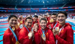 游泳世锦赛，中国队以15金12银10铜完美收官，展现水上飞人的实力与风采