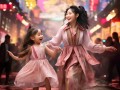 黄奕携爱女踏足韩流，母女共舞，唱响亚洲舞台的温馨篇章