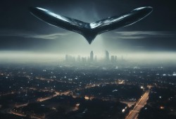 UFO奇闻录洛杉矶上空惊现神秘V形UFO，外星人真的来了？还是科学家的新玩具？
