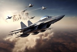 战机风云歼-20紧急升空，上演空中保镖大戏，外军战机灰溜溜撤退！