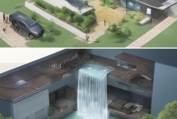 水漫小区车库，湖南一小区遭遇‘水帘洞’4名业主失联引热议