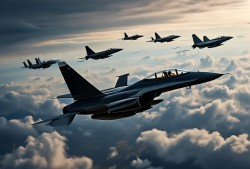 歼-20编队，当空中的霸主遇上‘不速之客’一场惊心动魄的‘空中外交’