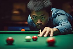 台球小旋风丁俊晖，英格兰公开赛16强，袋’口一战显神威！