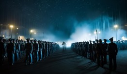 阅兵演练夜间限定版，当灯光熄灭，军威不减