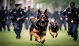 2只杜宾自由奔跑，警方紧急排查中，谁家的小恶魔在作怪？