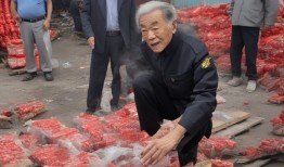 河南七旬老人意外捡烟花，竟成年度最惨网红