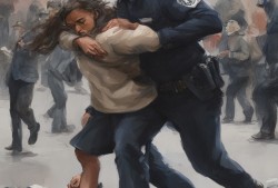 惊险一幕，男子拖拽放学女童，警方迅速行动拘留15日