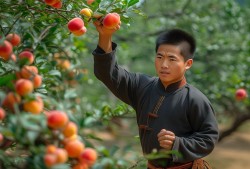 霍氏八极拳新传人，爸爸用铁山靠为孩子摘杏，网友直呼这波操作太硬核