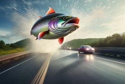 鱼跃高速，一场意外的活体路障