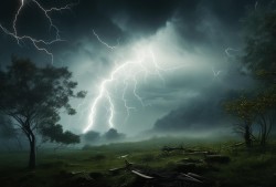 密云奇观，雷暴狂风下的自然交响曲