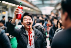 12306白酒风波，男子当场豪饮，网友直呼真性情