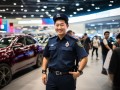 谭sir驾到！成都车展现场，谭乔的‘警民’互动引爆全网笑点