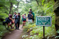 奇闻趣谈驴友登山偶遇蛇出没告示牌，是自然警告还是恶作剧？