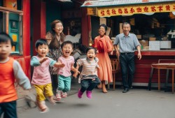 三个辣妈带四个小鬼，面馆老板要小心了！