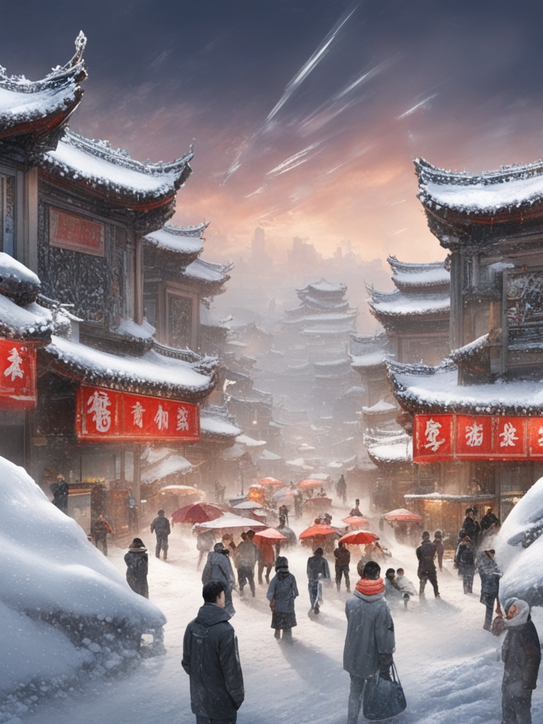 山东一市场遭天空之吻！暴雪不撒狗粮专撒灾难级惊喜
