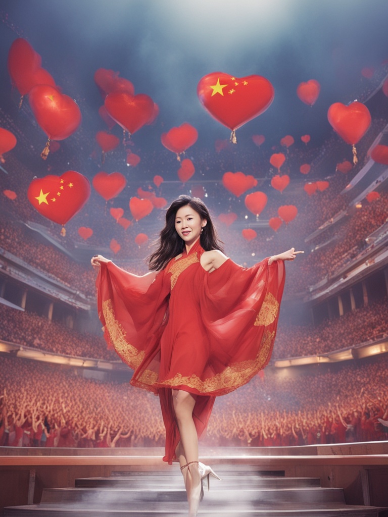 范玮琪演唱会上的我爱你中国时刻，音乐与爱国的完美交融