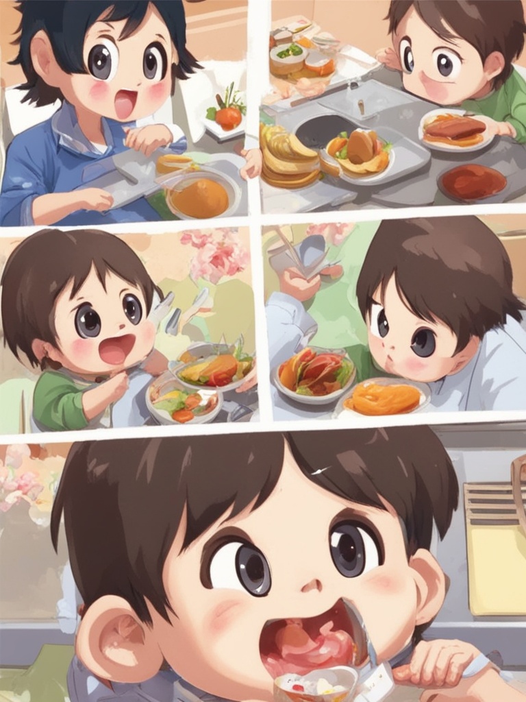 萌宝干饭记，四维彩超下的宝宝吃饭大作战