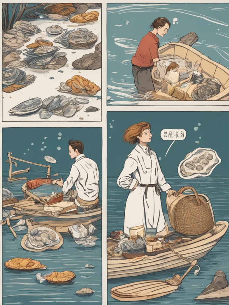 奇闻趣谈海中奢侈品，男子出海打捞生蚝，竟附赠高级商品标签！
