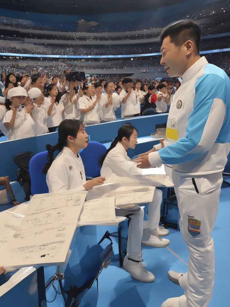 乒乓国手变身云端大使，刘国梁在联合国运动会闭幕式上的‘隔空’风采