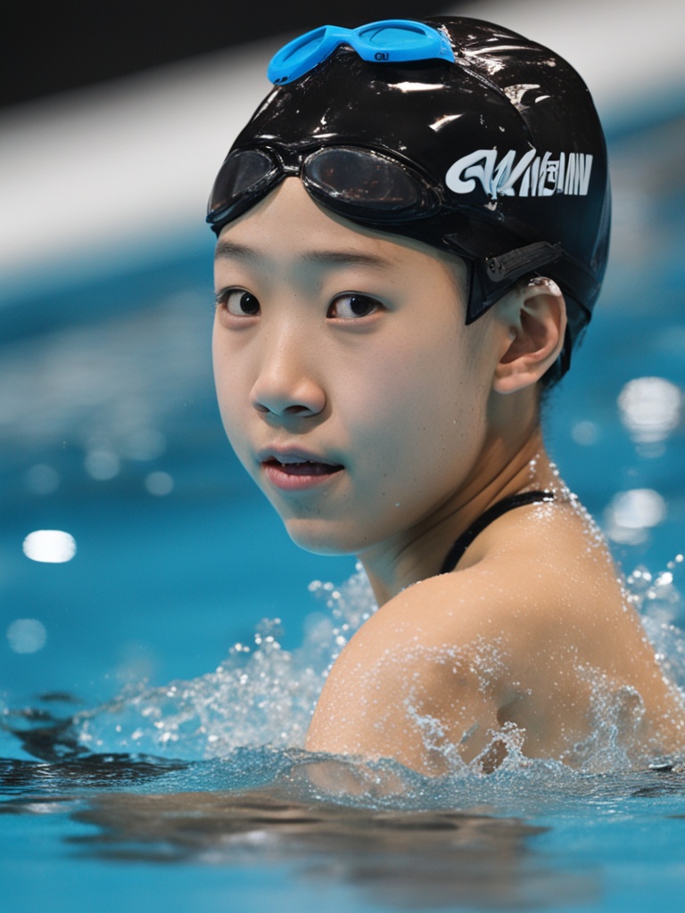 小孩姐于子迪，12岁小将横扫200米蝶泳，泳池新星闪耀