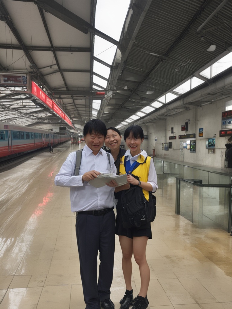 武昌火车站，暴雨来袭，我们湿身了但服务不湿！