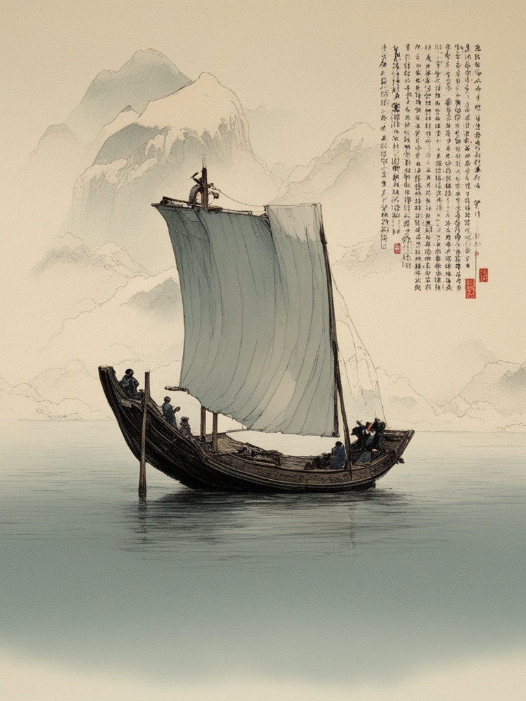 一舟载千年的中式浪漫，具象化的诗意航行