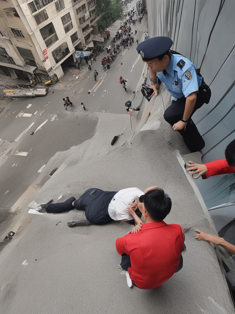 惊魂一刻！罗帅宇坠楼瞬间手机拨打110，民警接警后紧急救援