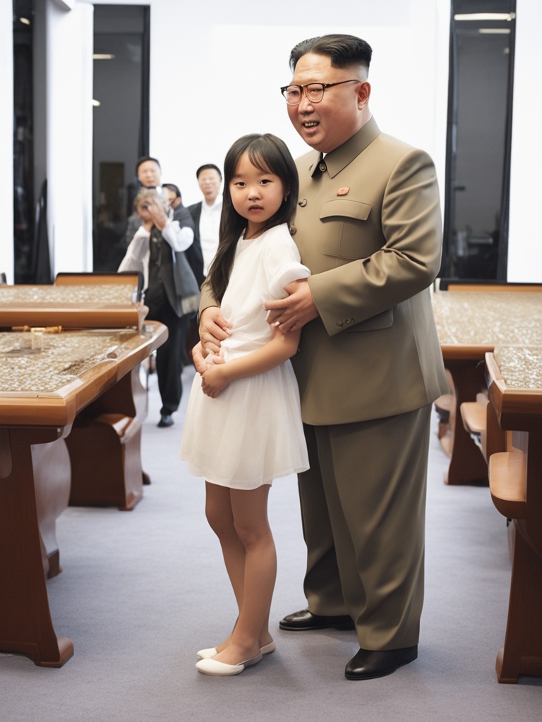 金正恩携爱女亮相，朝鲜新驱逐舰下水，父女同框萌翻全场！