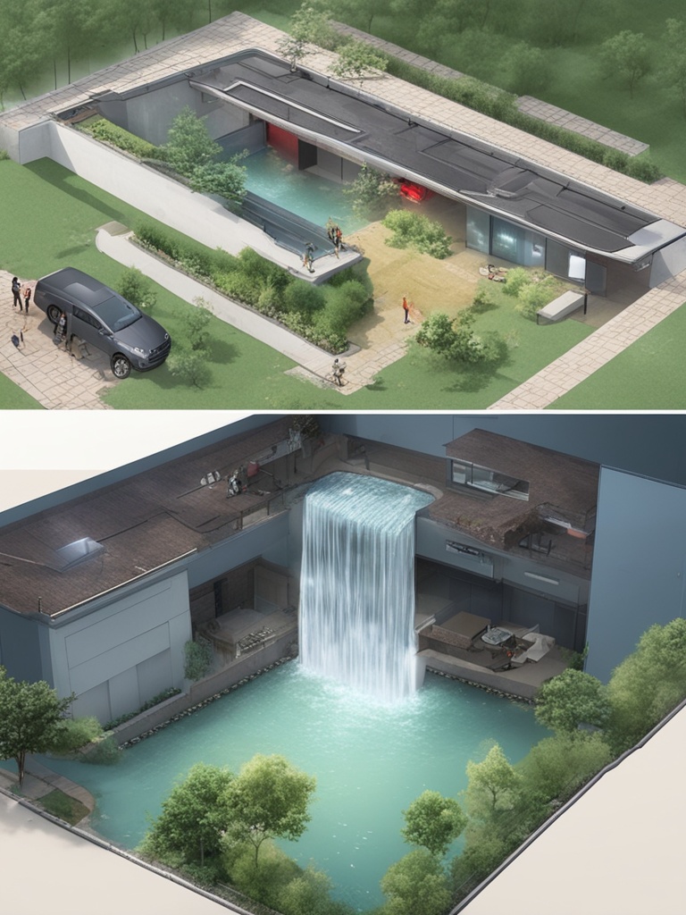 水漫小区车库，湖南一小区遭遇‘水帘洞’4名业主失联引热议
