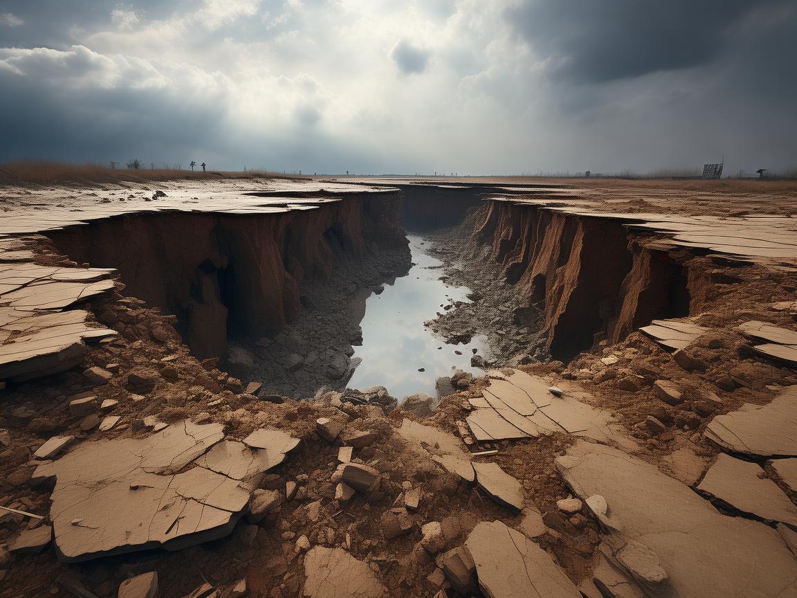 奇闻异事河北沙河惊现大地之吻，地表塌陷的神秘瞬间