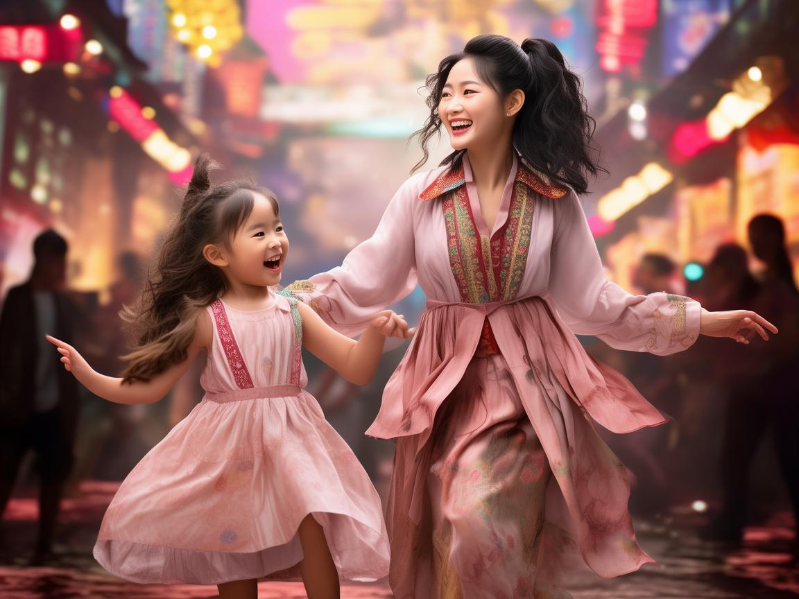 黄奕携爱女踏足韩流，母女共舞，唱响亚洲舞台的温馨篇章