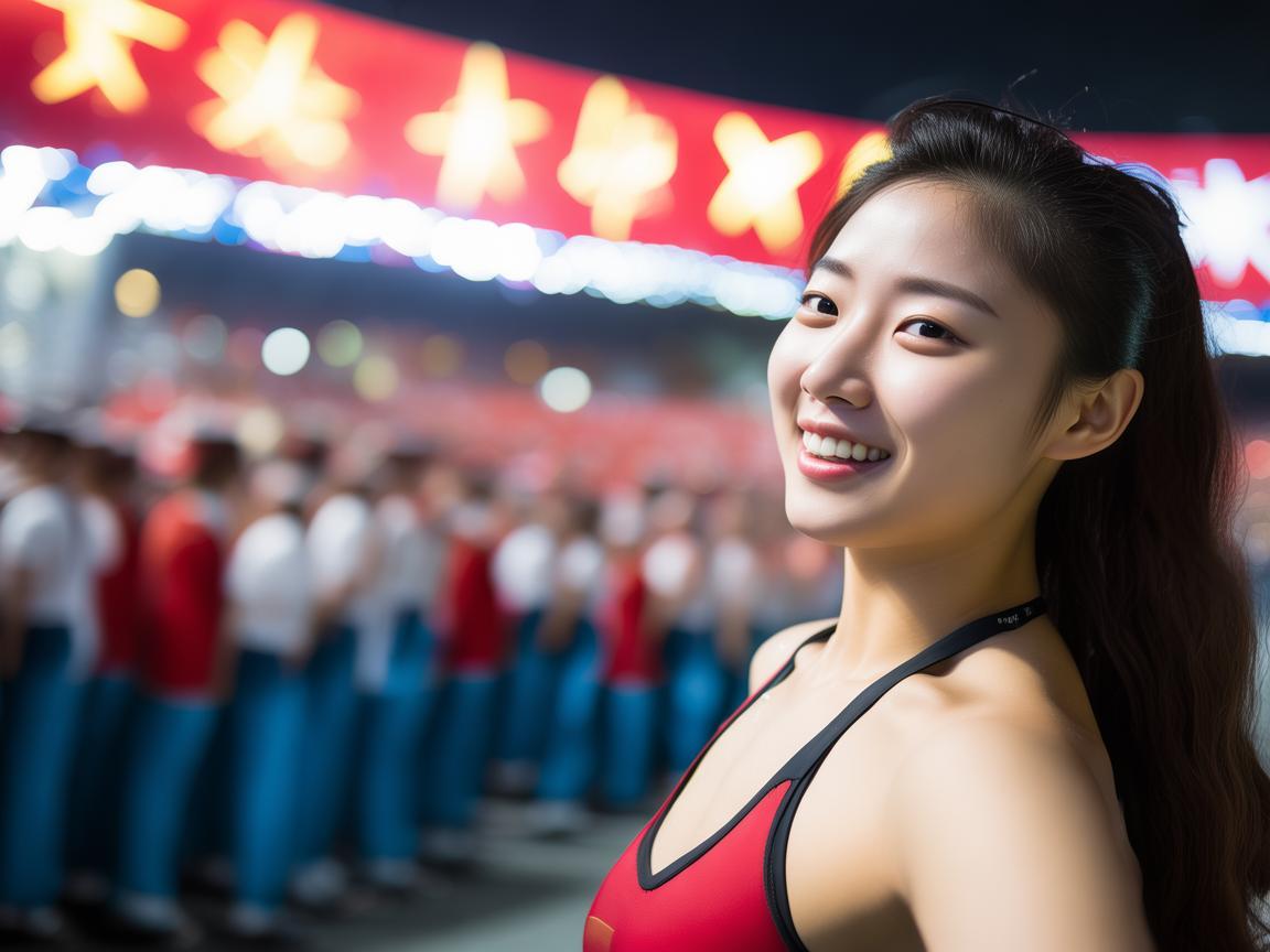 张雨霏的阅兵现场‘自拍’泳坛女神的另类视角，解锁国庆盛典的‘泳’动魅力！