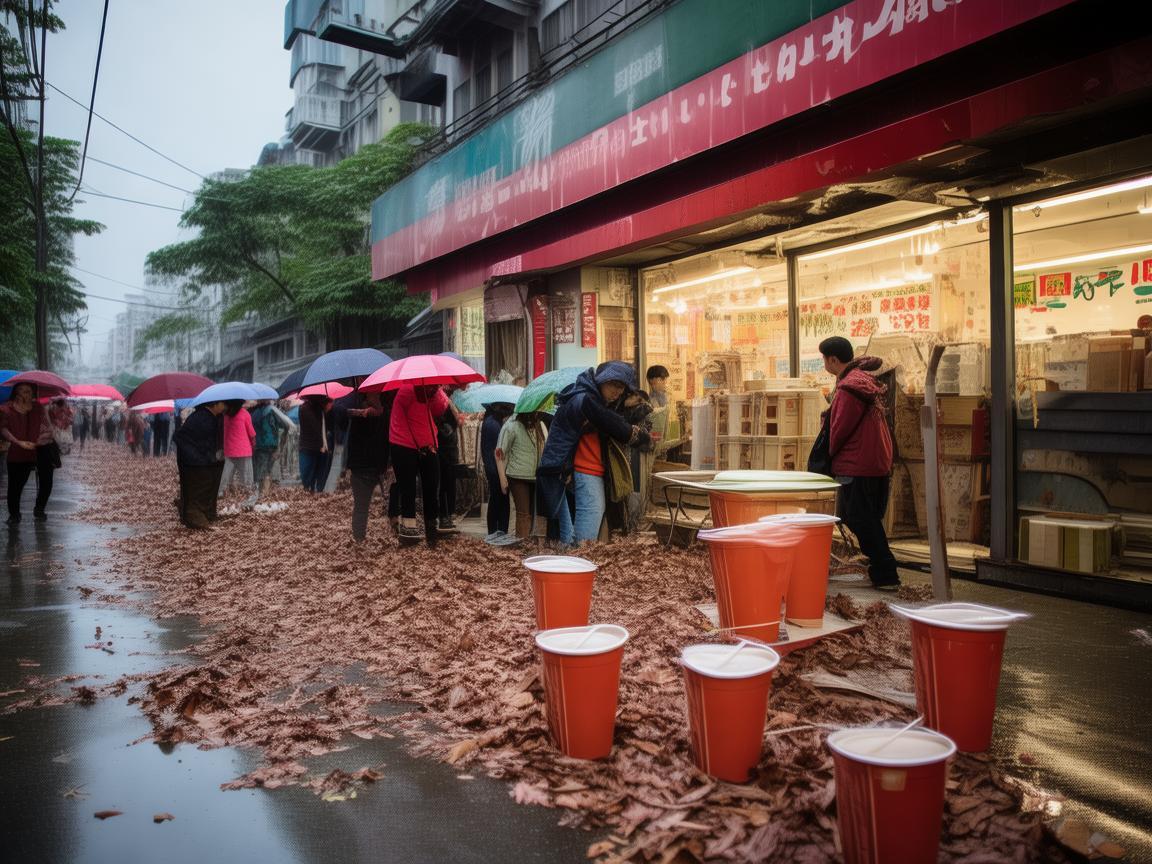 台风洗礼后，广州奶茶店外卖爆单，是甜蜜的慰藉还是另类灾难？
