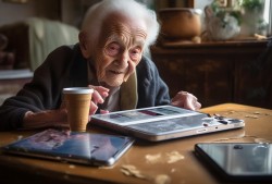 百岁老人爱喝咖啡奶茶，竟意外玩坏3个iPad！