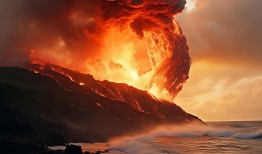 奇观预警！夏威夷火山喷发上演火龙卷奇景，自然界的狂野诗篇